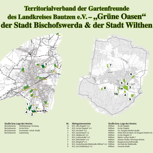 Übersicht ﻿Bischofswerda & der Stadt Wilthen